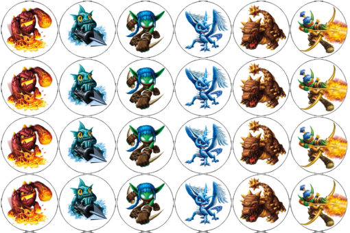 Skylander Edible Cupcake Images The Monkey Tree
