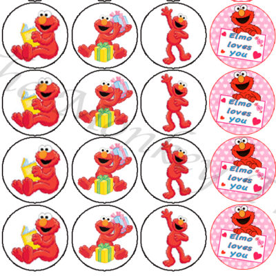 Elmo Face Cupcake Cake Elmo Face Cupcake Cake