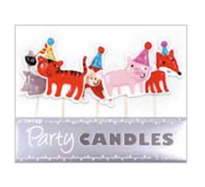 Birthday animal party candles