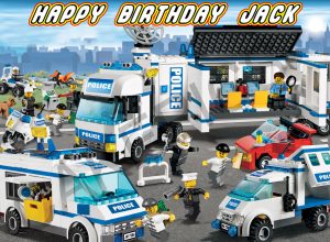 lego city edible cake image birthday party