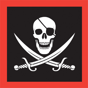 Pirate Birthday Party Napkin Skull & crossbones