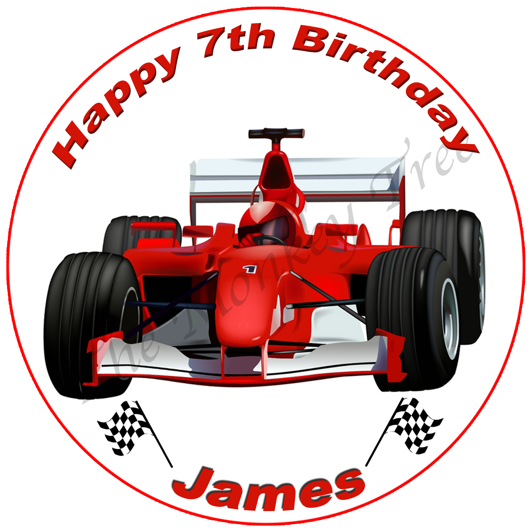 Ferrari F1 Racing Car Birthday Cake Topper | Susie's Cakes