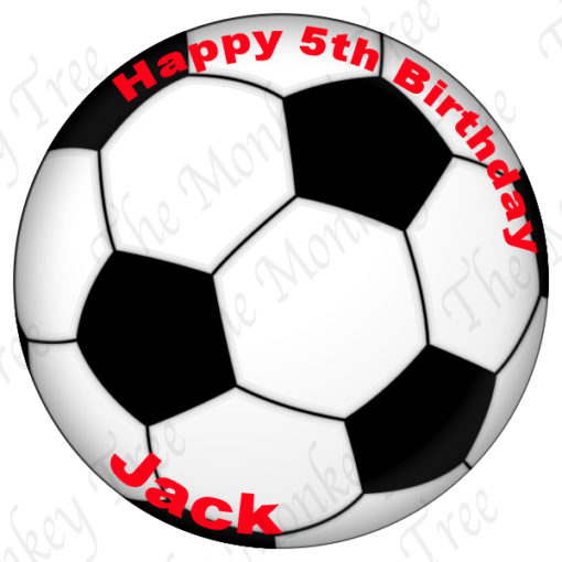 soccer football edible cake image