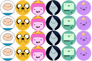 adventure time edible cake image fondant cupcake