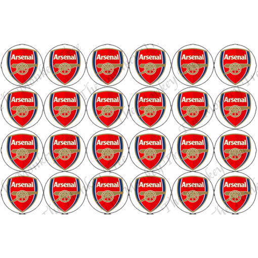 arsenal cupcake edible football soccer cupcakes