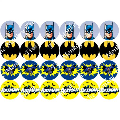 batman edible cupcake images birthday superhero cake fondant