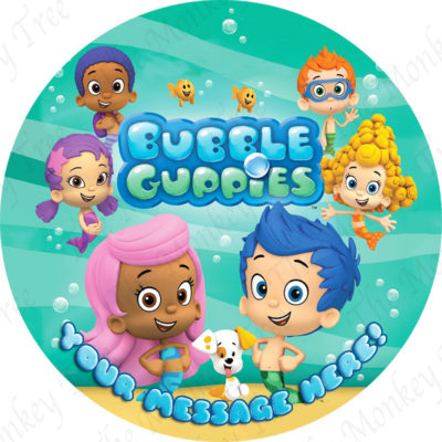 bubble guppies edible cake image fondant