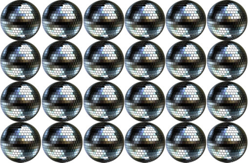 disco ball edible cake image fondant cupcake