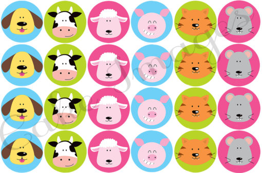 farm animals cupcake birthday party