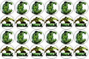hulk edible cake image fondant cupcake
