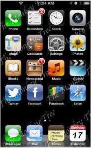 iPhone screen edible cake image fondant
