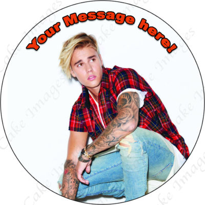 justin bieber edible image fondant cake music disco party