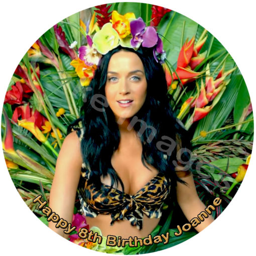 katy perry roar music disco edible image fondant cake