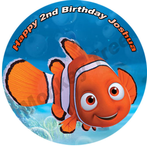 nemo underwater mermaid edible image fondant cake fish tropical