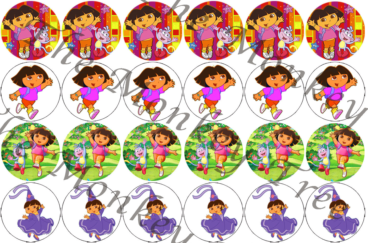 Dora and Friends Edible Cake Toppers Round – Ediblecakeimage