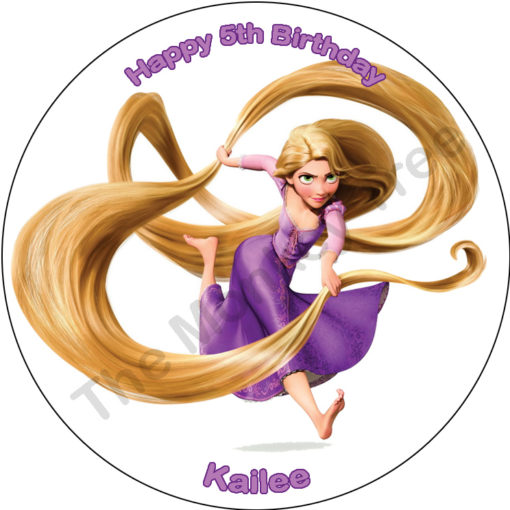 edible image fondant cake tangled rapunzel