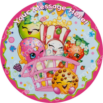 shopkins edible image fondant cake