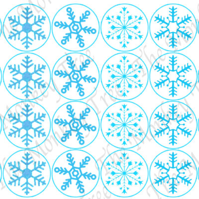 frozen snowflake edible cake image fondant cupcake