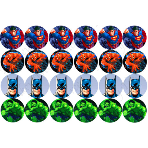 superhero cupcake images batman hulk superman Spiderman