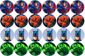 superhero cupcake images batman hulk superman Spiderman