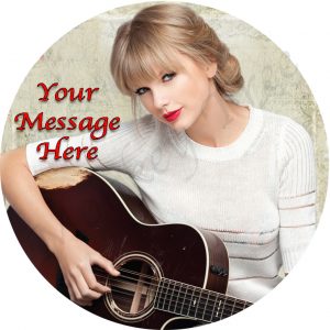 edible image fondant cake taylor swift music