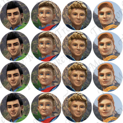 thunderbirds are go edible cake image fondant cupcake
