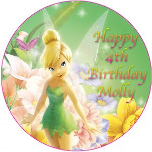 tinkerbell edible cake image birthday party