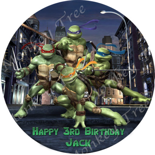 TMNT teenage mutant ninja turtle edible cake image