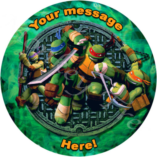 TMNT teenage mutant ninja turtle edible cake image