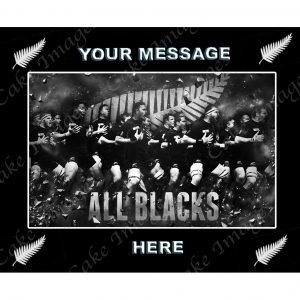 all blacks rugby fondant cake birthday
