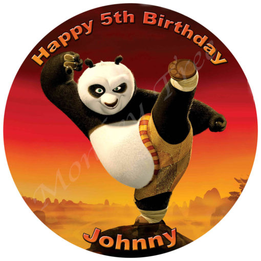 kung fu panda edible cake image birthday party