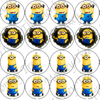 minion cupcake fondant edible