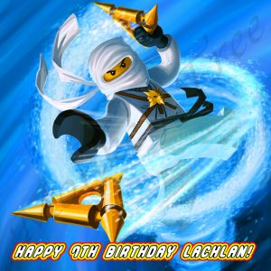 lego ninjago edible cake image lego party