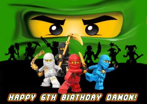 lego ninjago Lloyd cake topper edible image birthday party