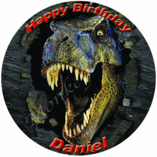 t rex dinosaur edible cake image fondant jurassic world park birthday cake cupcake