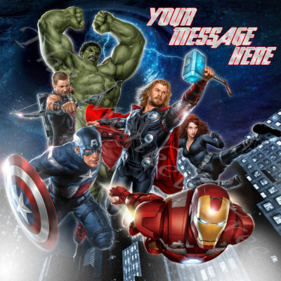 avengers edible image birthday cake superhero ironman hulk captain America end game Spiderman
