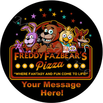 five nights at freddys fax bear fnaf edible cake image party birthday