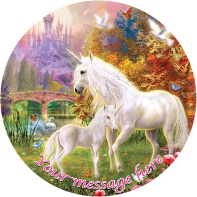 white unicorn fairy magic party birthday cake pegasus