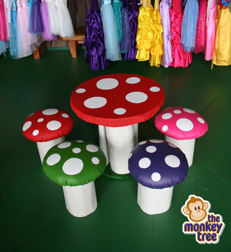 Children's Handmade Wooden Toadstool Table - The Monkey Tree