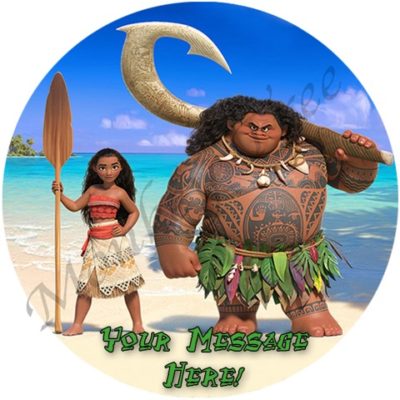 moana edible image cake birthday party