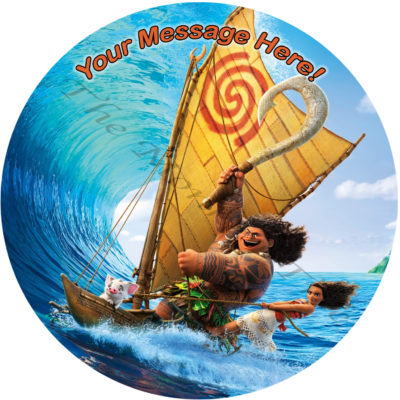 moana edible image cake birthday party topper