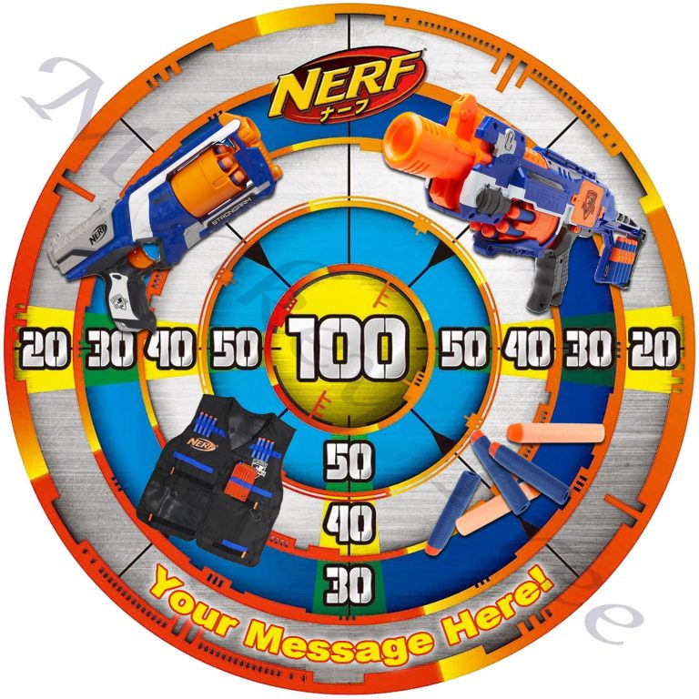 NERF! Edible Cake Image The Monkey Tree