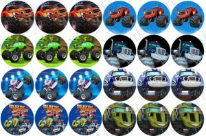 blaze and monster machines cupcake edible birthday cake
