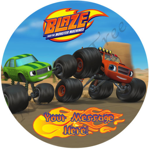blaze and the monster machines edible cake image birthday party