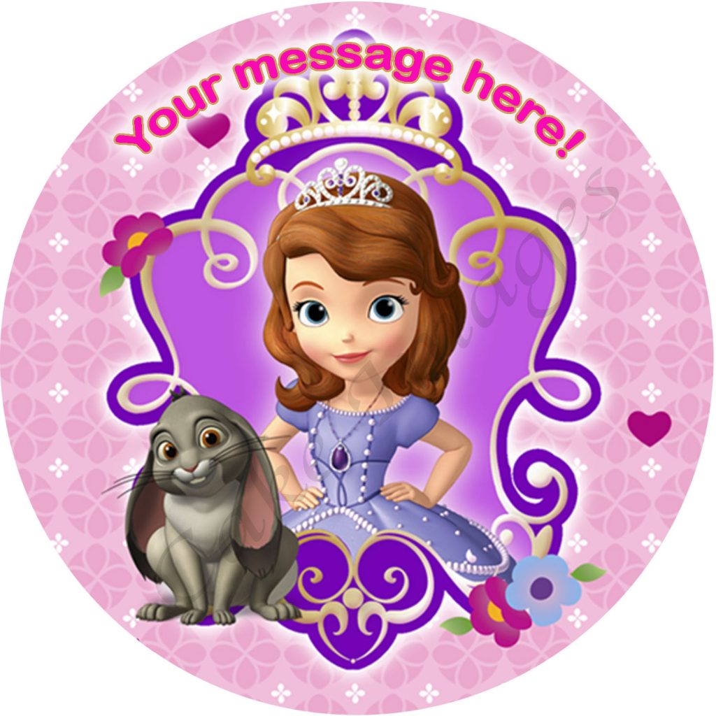 Sofia the First Edible Cake Image Topper 2 - can be personalised! - The ...