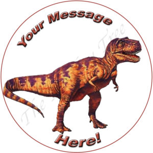 t rex dinosaur edible cake image fondant jurassic