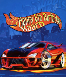 hot wheels edible cake image photo cars birthday party