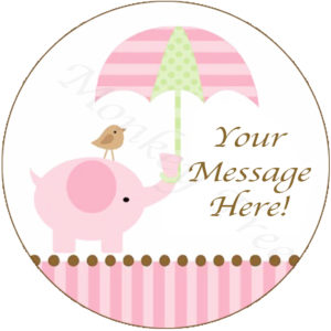 baby girl 1st birthday shower party cake image topper