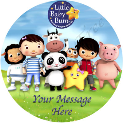 little baby bum edible cake topper image Auckland birthday party baby shower