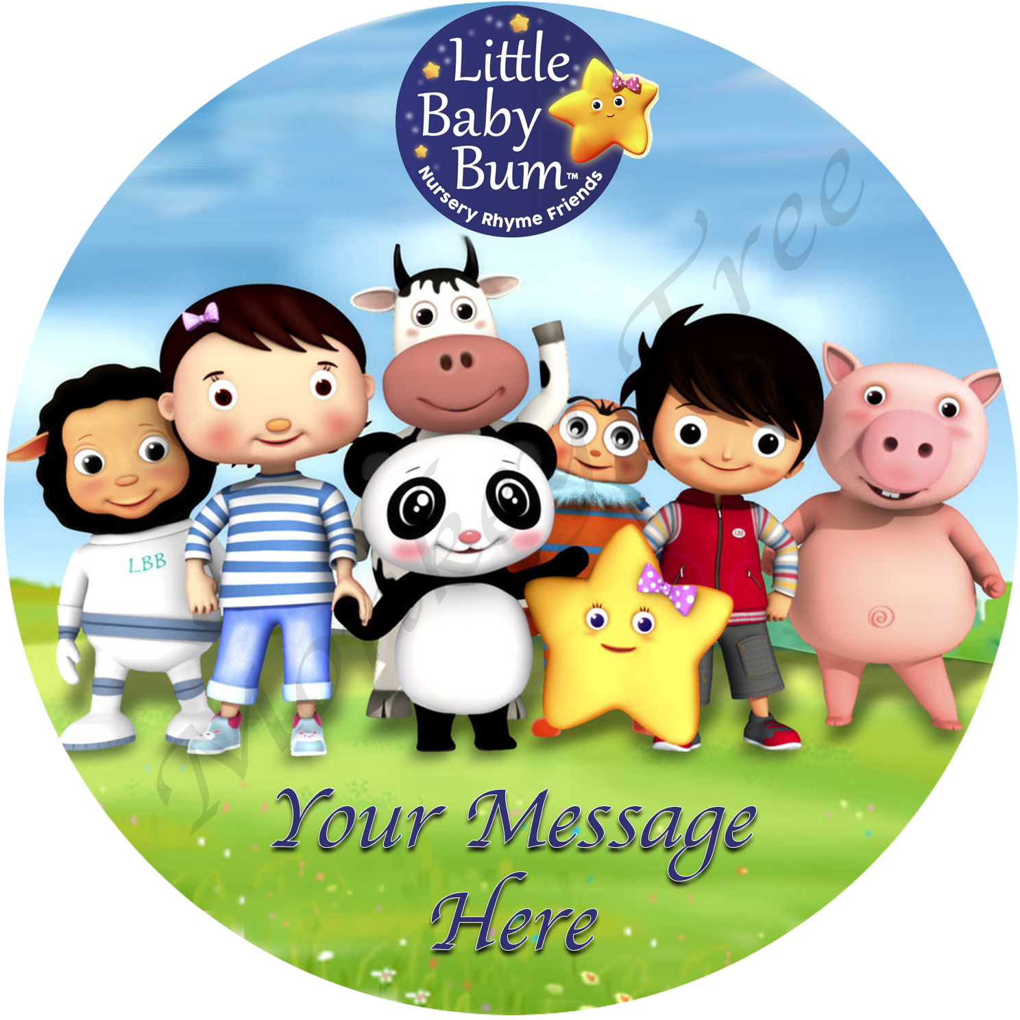 Little Baby Bum Edible Cake Image Topper | The Monkey Tree